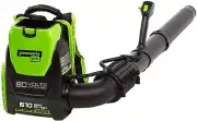80V Backpack Leaf Blower 180 MPH / 610 CFM Brushless Cordless Outdoor Tool Only