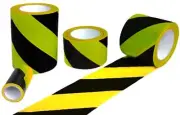3" Hazard Safety Tape with Adhesive Backing - Length: 40 Yards / 120FT Roll