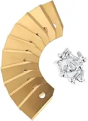 Replacement Blades Titanium 35 mm with Screws for Gardena Sileno Life Sileno Minimo Husqvarna McCulloch Flymo Worx Pack of 12