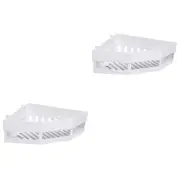 2pcs Wall Mounted Corner Shelf Triangle Rack Bathroom Organizer for Efficient...