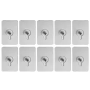 10* Punch-Non Marking Screw Sticker Wall Picture Hook Invisible Traceless