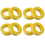 8 Pcs 33mm x 19mm x 11mm Yellow White Iron Core Ferrite Rings Toroid D2Z49823