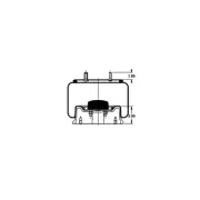 Triangle Suspension AS-8378 Triangle Air Spr Rolling Lobe, Triangle Bellows #