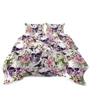 Floral Skulls Coverlet