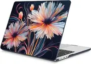 Mektron Compatible with M4 MacBook Air 15 inch Case 2025 A3241 2024 2023 M3 A3114 A2941 M2 Liquid Retina Display Touch ID, Plastic Hard Case & Keyboard Skin & Screen Protector - Floral C337