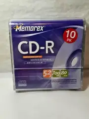 Memorex CD-R 700MB 80-min. Blank Discs 10-Pack - NEW/SEALED