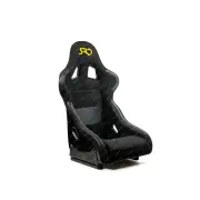 SAAS Seat SR4 Race Fixed Back FRP Black Offers Seat Comfort Side Support