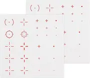 Cosmos 50 Pcs Games Fast Scope Monitor Decal No Scope TV Decal Aim Sight Assist Shooting Target Stickers Decals for FPS Video Games TV Monitor and Mobile Phone