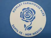 Beer STICKER ~ ROWLEY FARMHOUSE Ales ~ Santa Fe, NEW MEXICO ~ Rose Design