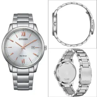 【CITIZEN 星辰】Eco-Drive 簡約光動能 時尚對錶 手錶 母親節 禮物(BM6978-77A+EW2318-73A)
