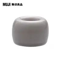 在飛比找PChome24h購物優惠-【MUJI 無印良品】白磁牙刷架/1支用/灰色