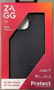 ZAGG Luxe Snap iPhone 15 Pro Max Case - Protective Case, MagSafe Case, Black