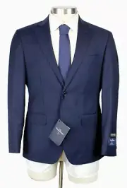 Saks Fifth Avenue Suit 38 S Men's Dark Blue Zegna Traveller Wool Modern Fit