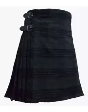 Grey Night Watch Tartan kilt for men - Scottish 8 Yards handmade Tartan kilt