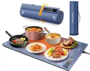 Silicone Heating Mat for Food, 2025 New Electric Heating Tray Roll up with 3 ...