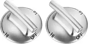 sourcing map 74007733 Gas Stove Knob Locks Replacement, 0.24x0.2 Inch ID Silver Gas Oven Cooktop Surface Burner Control Knobs Covers for AP6011505, 7733P410-60