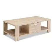 Coffee Table 1 Drawer Oak Maxi