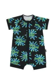 Bonds Baby Short Sleeve Zip Wondersuit Romper sizes 0000 000 Colour Black