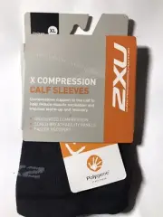 2XU X Compression Calf Sleeves Black/black Size XL