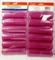 2 packs of Annie Magnetic Rollers - Create Smooth Defined Curls 1 3/4" 12-Pack