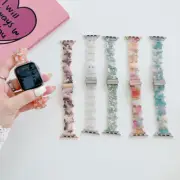 For Apple Watch Ultra/8/7/SE/6/5 Fashion Resin Butterfly Steel iWatch Strap Band