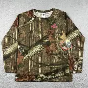 Mossy Oak Shirt Womens Medium Camo Break Up infinity Long Sleeve Outdoor Ladies