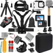 Accessory Pack for Go Pro 12 11 10 9 Hero Black, Full Essential Accessories K...