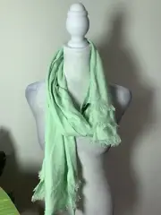 J ENVIE WOMENS Green Colored Rectangle Scarf Size One