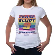 NASCAR Womens Crew Tee - Chase Elliot - 2 White by DelSol for Women - 1 Pc T-Shirt (2XL)