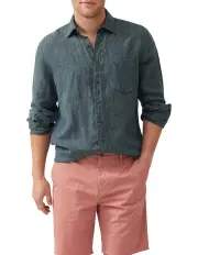 [Rodd & Gunn] Cable Bay Long Sleeve Shirt in Ash