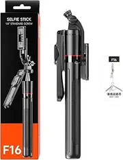 Selfie Stick,Travel Selfie Stick - 2-in-1 Lightweight Anti-Slip Wireless Phone Tripod for Vlog, Travel, Live Streaming, Filming, Camping