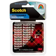 Scotch Restickable Mounting Tabs 25.4 x 25.4mm 18 Pack