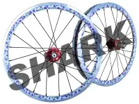 在飛比找Yahoo!奇摩拍賣優惠-【SHARK商店】KASHIMA 20吋白花色451碟煞輪組