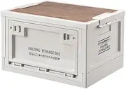 [Viviendo] Foldable Camping Storage Box Container, Grey, 30 Liter Capacity