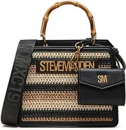 [Steve Madden] Evelynu Box Tote Update, Brown, Brown, One Size