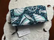VERA BRADLEY LARGE TRAVEL PILL CASE ORGANIZER SHORE ENOUGH PATTERN NWT