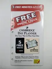 Cambridge Day Planner Phone Card Sprint Mead Unused In Sealed Package