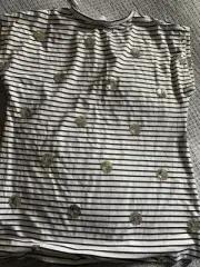 Girls Decjuba Kids Glitter Top Size 10 BNWT
