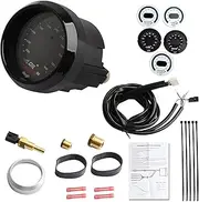 30-4402 Oil | Water | Transmission Temperature Gauge Meter 100-300 Degrees F Digital Oil Temperature Gauge 2-1/16" Housing Water Temperature Gauge Universal Fit for Carbureted | EFI Vehicles