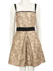 Gold Metallic Mini Dress