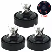 3 Pack Pro Extractor Blade Assembly for Nutri Ninja QB3000 476KKU3000 5 Fins