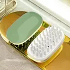 Silicone Scalp Massage Comb Shampoo Brush Wet and Dry Brush Head Scrubber Manual
