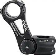 CXWXC Adjustable MTB Stem 31.8mm 85 Degree - 90/110/145mm Bike Stem Riser for Handlebar - Aluminum Alloy Mountain Bike Handlebar Riser Extender for MTB Road City Bike Bicycle (31.8 x 110mm)