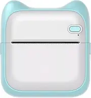 JSEIAJB Pocket Thermal Printer Portable Mini Connect Photo Label(White-Dinosaur Doodle4)