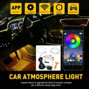 6M LED Glow Neon EL Wire Light String Strip Rope Tube Car Party Decor RGB APP