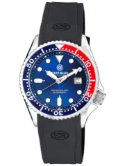 NEW Deep Blue 41mm Pro Sea Diver 200 “PEPSI” Blue Dial Quartz Diver Watch