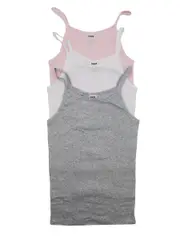 Girls 3 Pack Tradie Singlets
