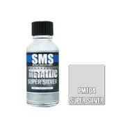 Scale Modellers Supply 30ML Metallic Super Silver Acrylic Lacquer Paint