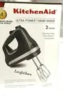 KitchenAid Ultra Power™ 3 Speed Hand Mixer KHM312GT Tempest Gray NEW