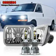 Pair 7x6" 5x7 LED Headlight for chevy Express Cargo Van 1500 2500 3500 Truck